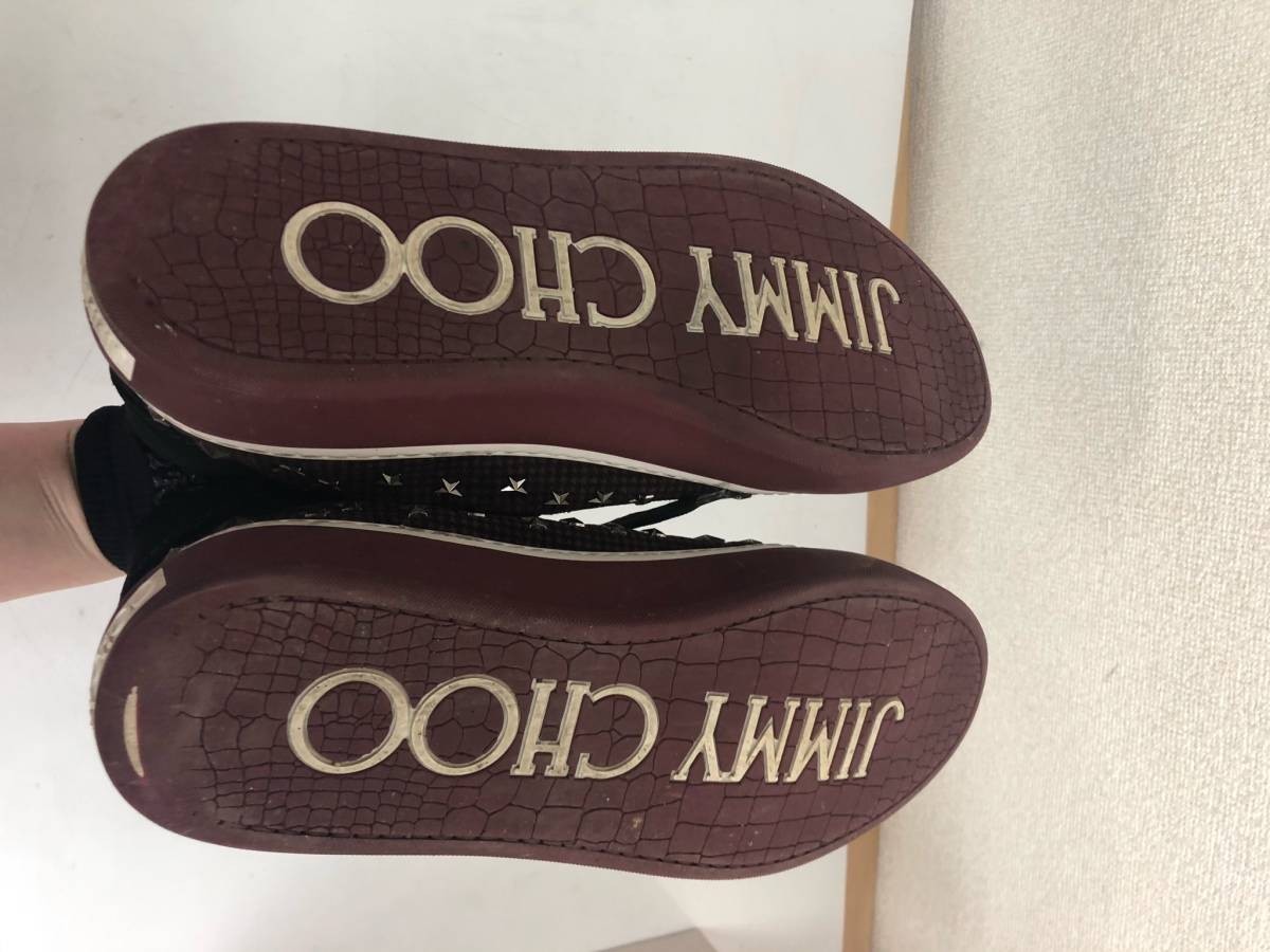 ハイカットスニーカー JIMMY CHOO ジミーチュウ メンズ スタッズ 