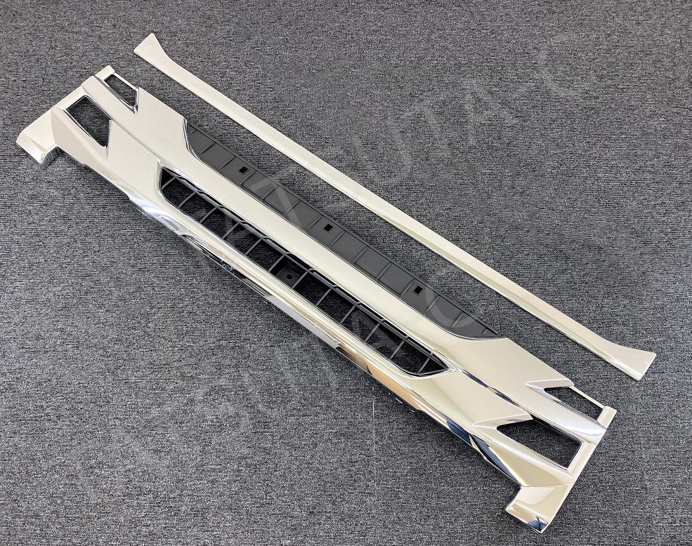 新品即納！ いすゞ '07エルフ 現行ワイドキャブ用 メッキ フロント