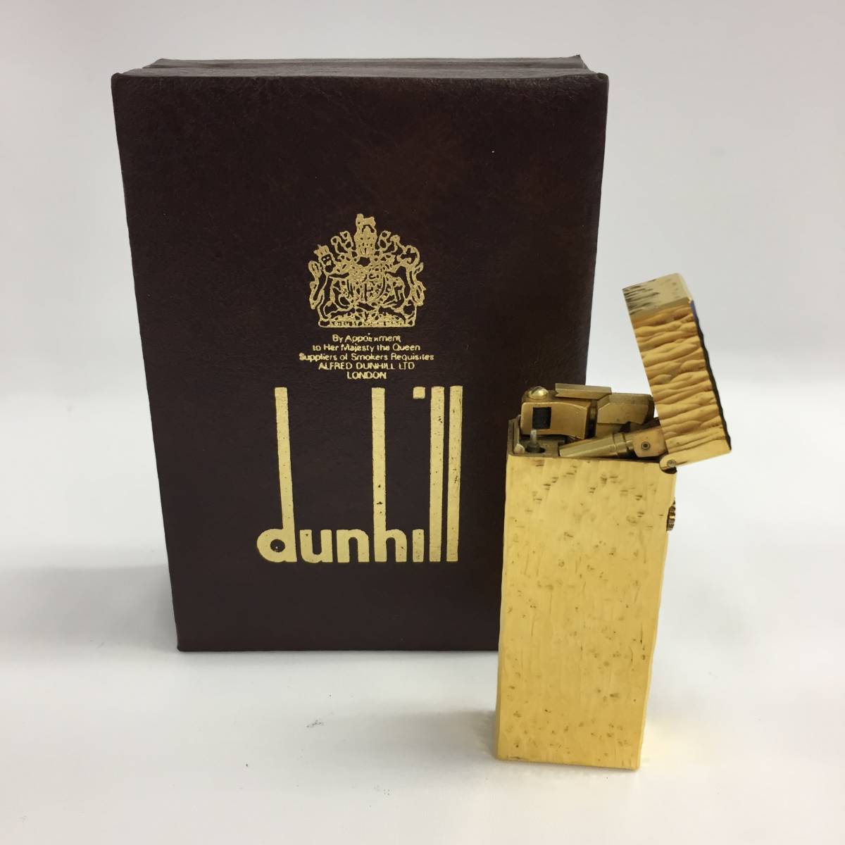 1164141】dunhill ガスライター XB4213 ケース付き 着火未確認 