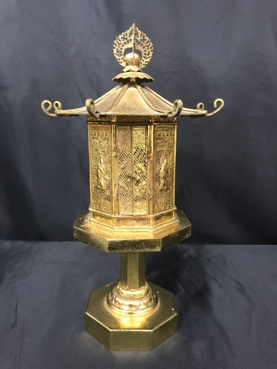 珍品 八角灯籠 東大寺 燈籠 半対 置灯籠 台灯篭 仏教美術