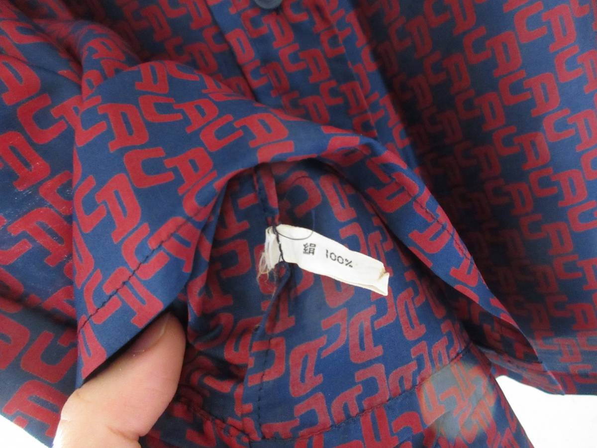 Dior Christian クリスチャンディオール ヴィンテージ ブラウス 90s シルクブラウス 総柄 - シルク リボン 刺繍 ビンテージ 高級 光沢 シャツ