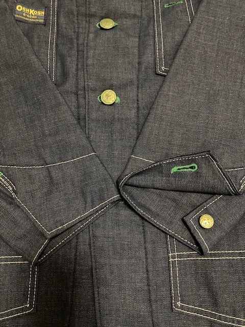 70s オシュコシュ カバーオール デニム ジャケット ブランケット