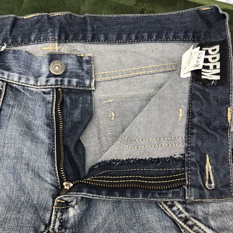 PPFM ジーンズ デニム ペイント PPFM トリプルウエストデニム