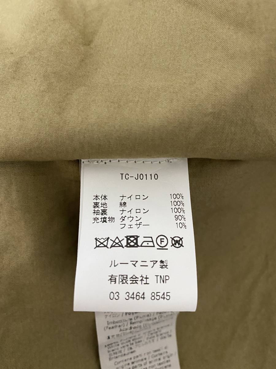 未着用 Ten-C ARTIC DOWN PARKA Olive 46 【公式通販】