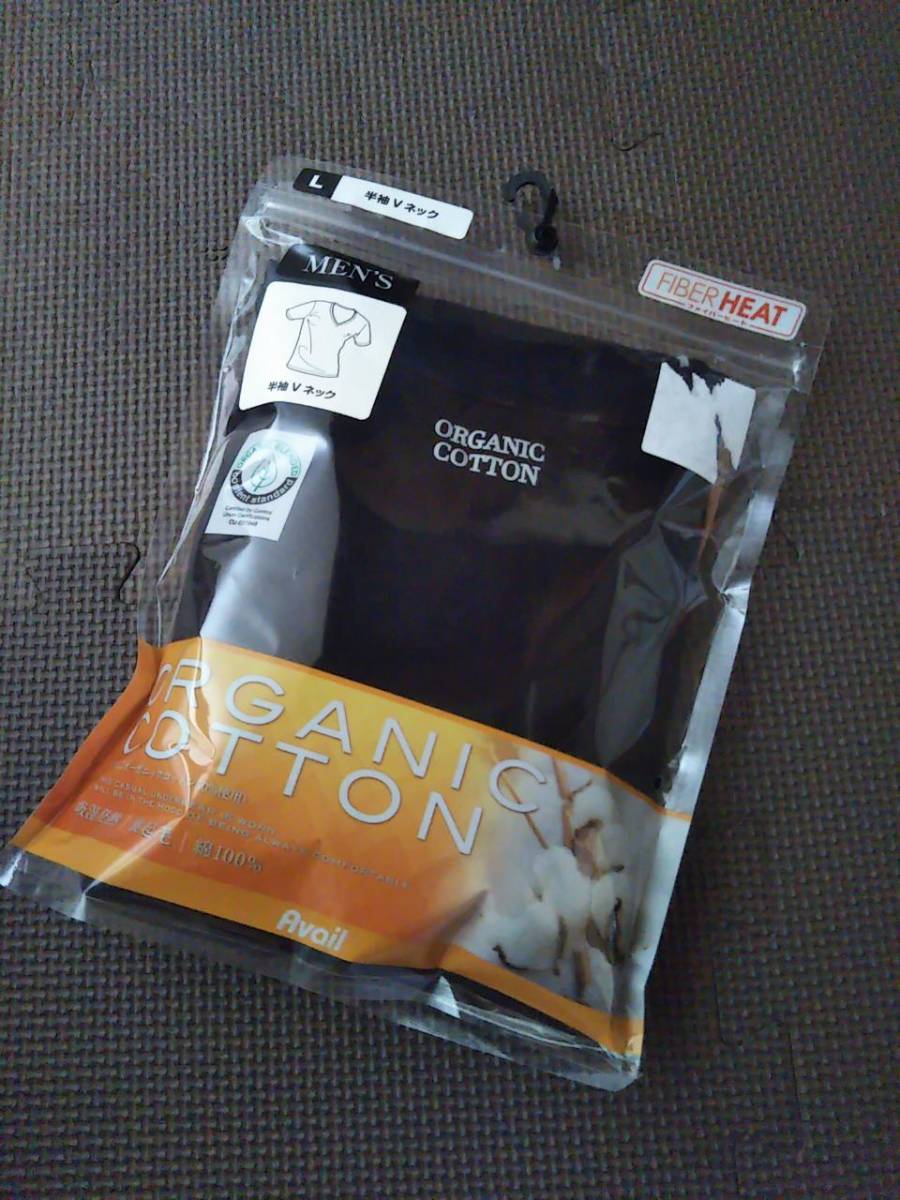 L Avail アベイル Fiberheat 綿100 メンズ V首 半袖tシャツ 黒 ファイバーヒート 秋冬用 あったかインナーウエア しまむら Lサイズ 売買されたオークション情報 Yahooの商品情報をアーカイブ公開 オークファン Aucfan Com