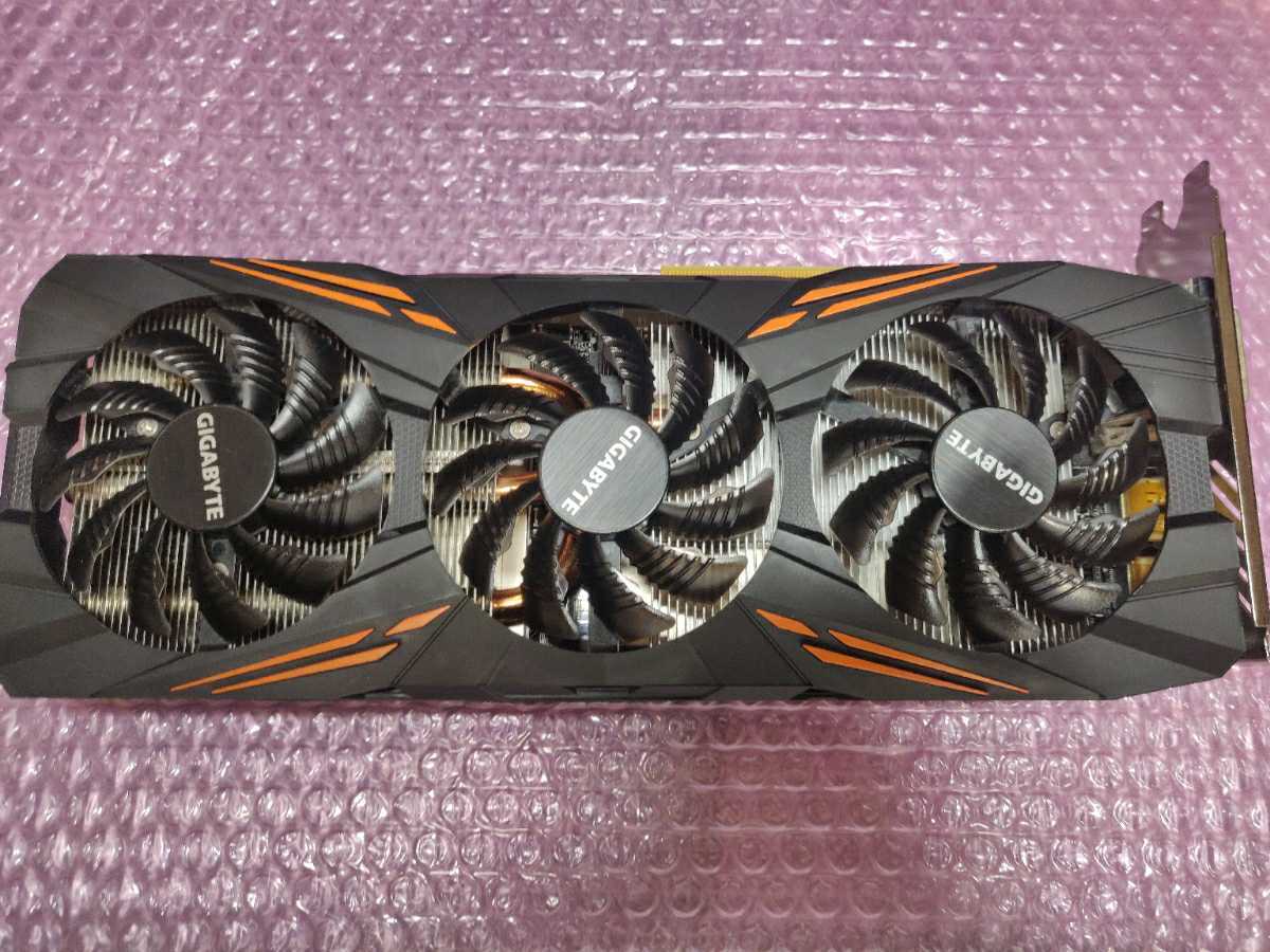 GTX1080 ビデオカード GIGABYTE N1080G1 GAMING-8GD　動作品　送料込み GTX GIGABYTE GV-N1080G1 Card, Rock 1080「GV-N1080G1