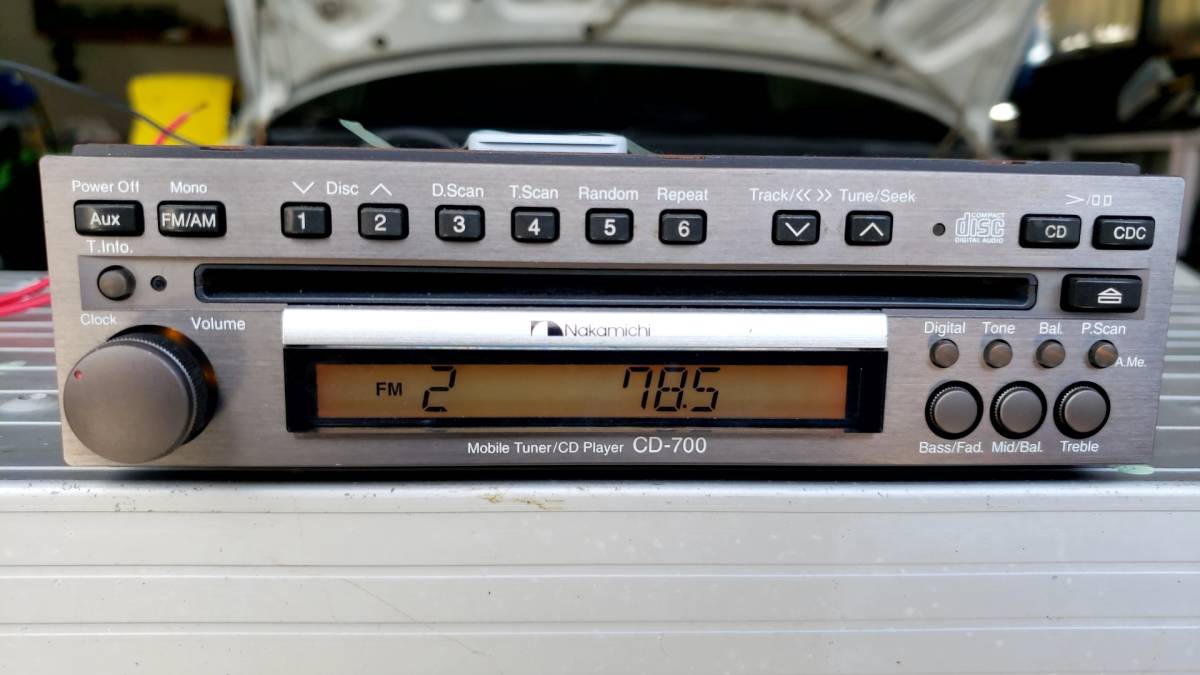 Nakamichi CD-700 ナカミチ - カーオーディオ Tuner⁄CD Player DC-DC
