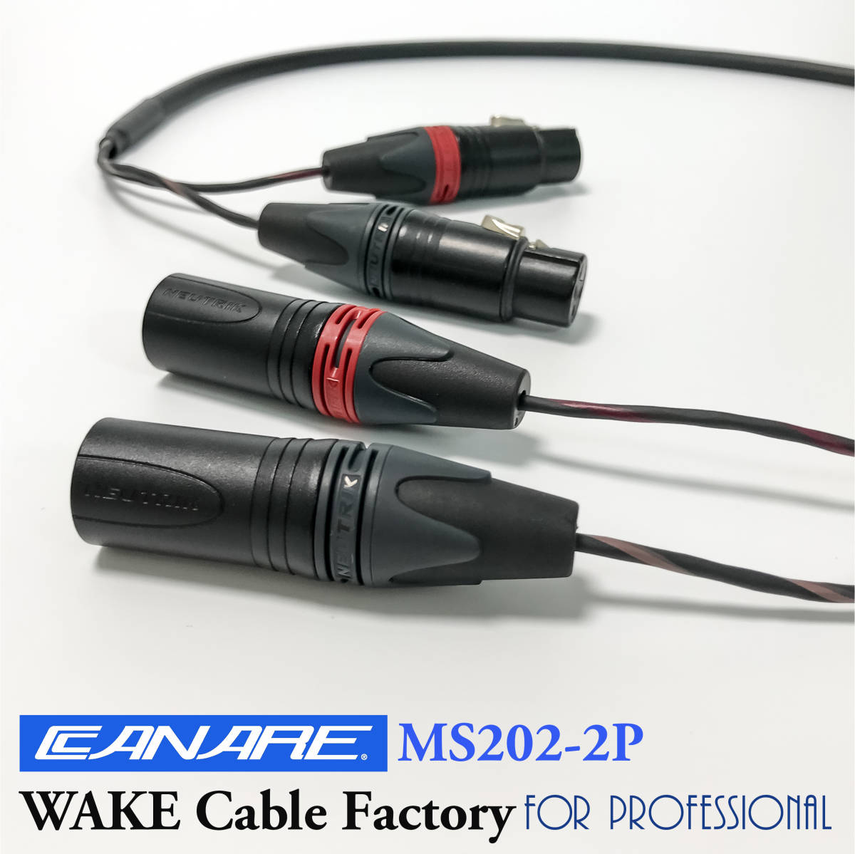  必見 音質重視 CANARE MS202-2P XLRケーブル1.5mステレオペア(XLRケーブル)｜売買されたオークション情報、yahooの商品情報をアーカイブ公開 - オークファン XLRケーブル