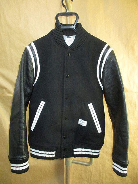 新品，定番人気 BEDWIN 14aw JERRY 袖レザー アワード ジャケット スタジャン 黒白 1(BEDWIN)｜売買されたオークション情報、yahooの商品情報をアーカイブ公開 - オークファン BEDWIN