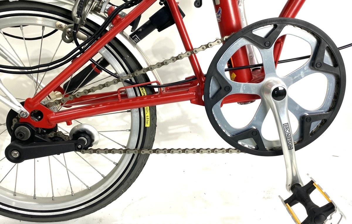 BROMPTON/ブロンプトン M1L 折りたたみ自転車 シングルスピード レッド 