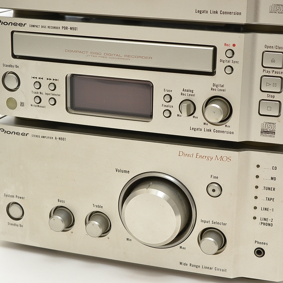 ▽417801 Pioneer パイオニア ミニコンポシステム A-N901 MJ-N901 PD