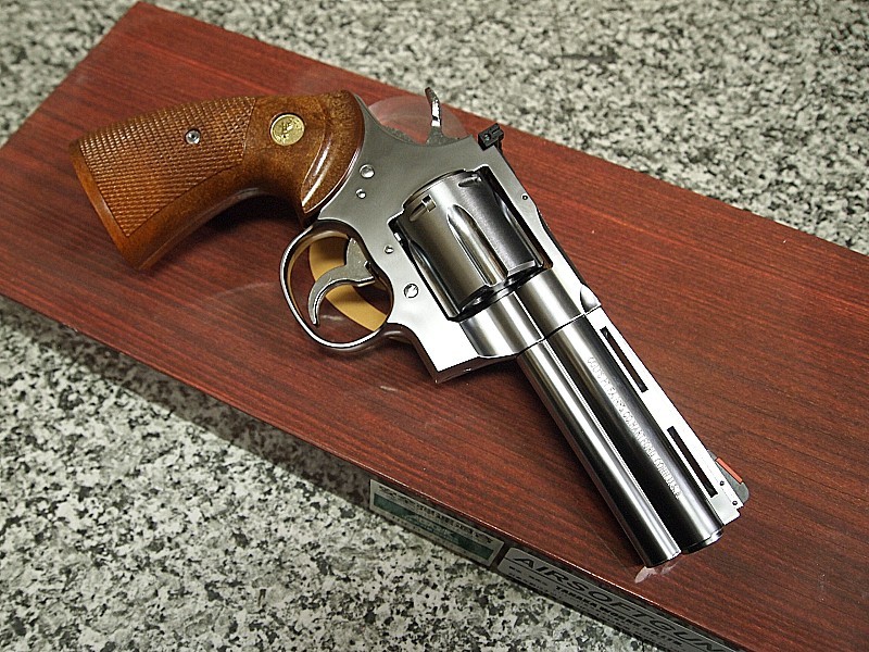 タナカ GAS コルト パイソン R-MODEL 4in ステンレスシルバー ABS-SV