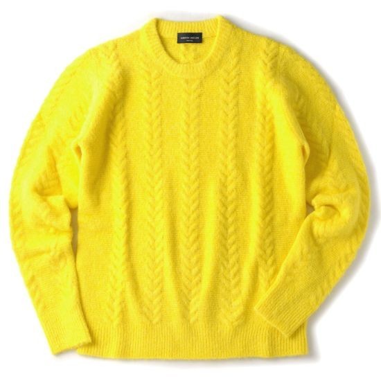 ◆【roberto collina(ロベルトコリーナ)/秋冬/フワッと優しい六者混素材！暖かケーブル編みクルーネックニット】[rbc2060841]