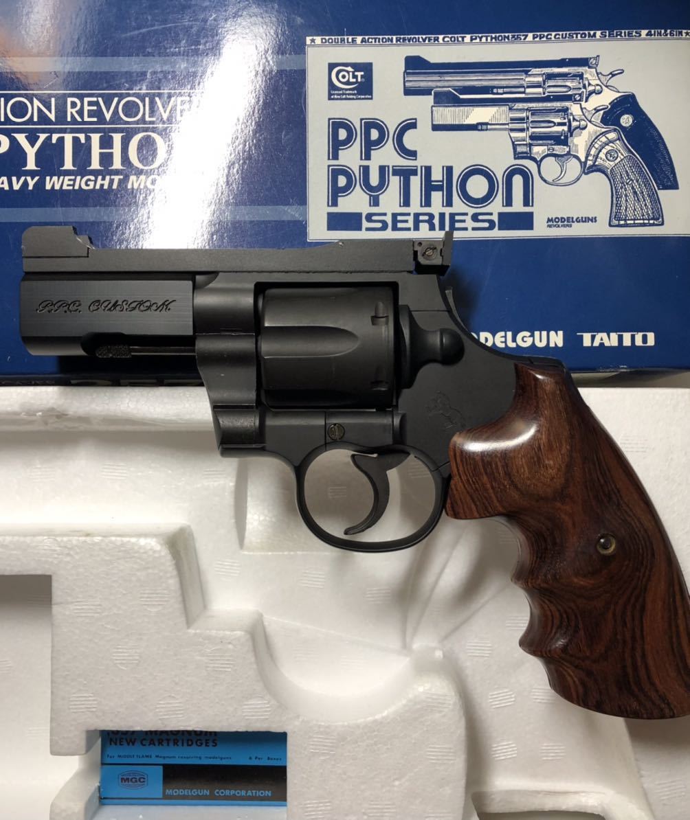 タイトー製HW樹脂モデルガン コルトパイソンPPCカスタム4インチ SPG