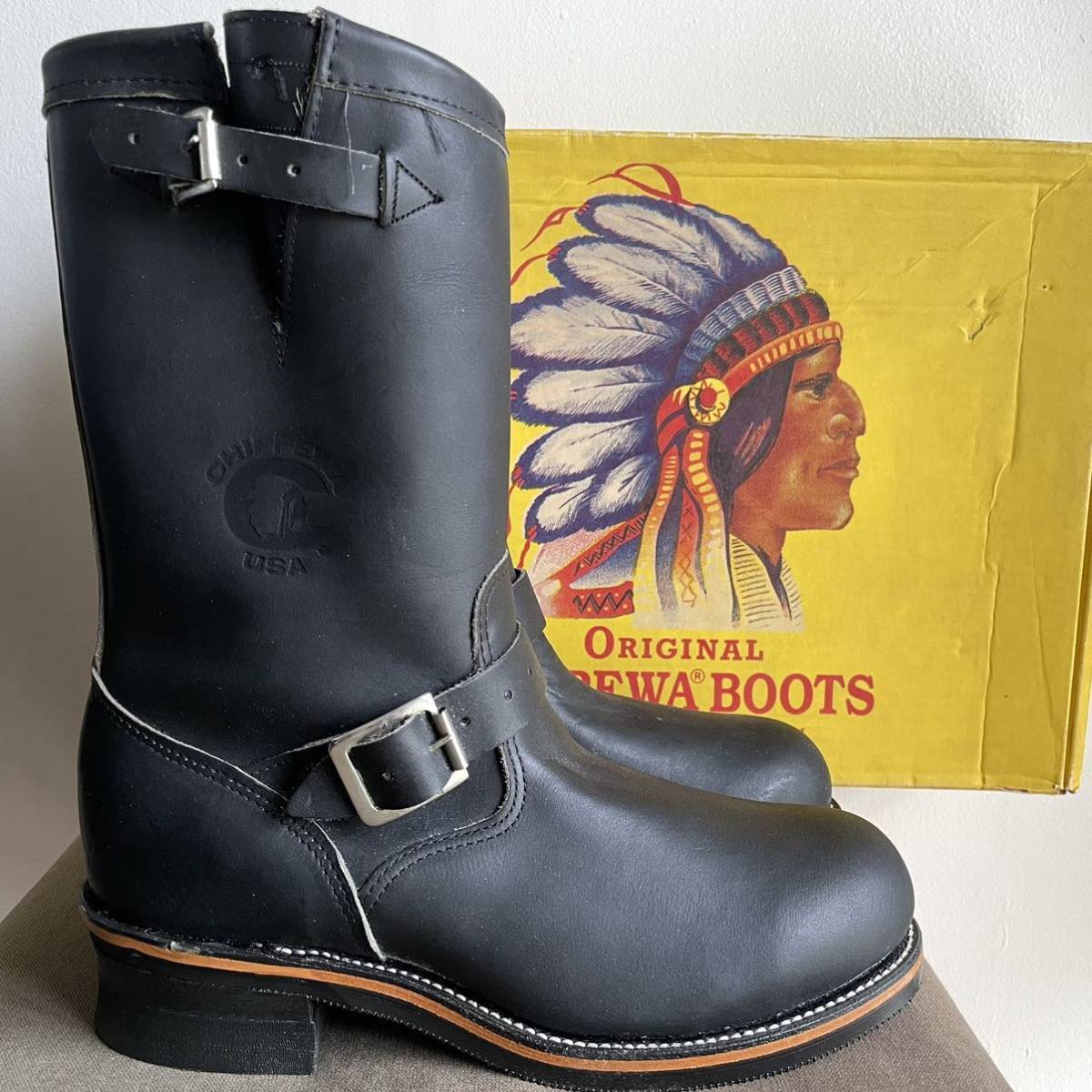 80s CHIPPEWA チペワ エンジニアブーツ PT83 レッドウィング ウエスコ 