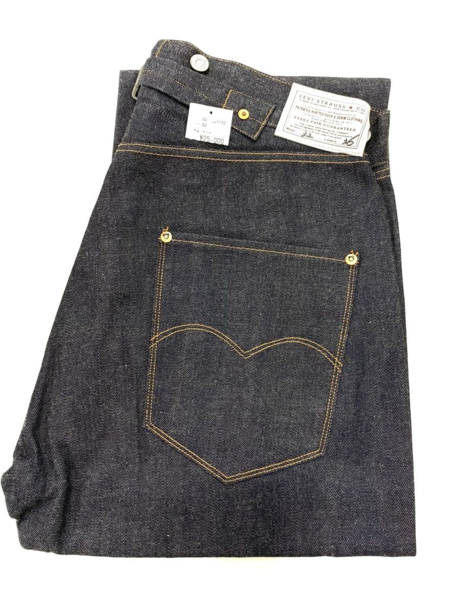 01-2591】☆未使用☆Levis 125-0117 LVC 日本製 501 W32 復刻 バック  