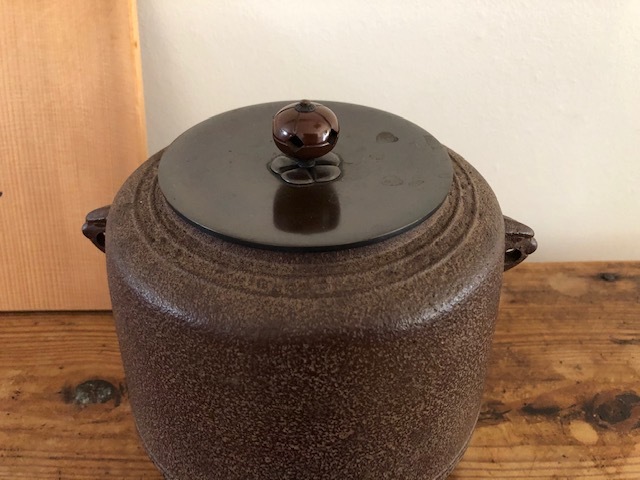 茶釜、万代屋、佐藤浄清作 佐藤浄清 万代屋釜 銅蓋 鐶付 茶釜 茶道具