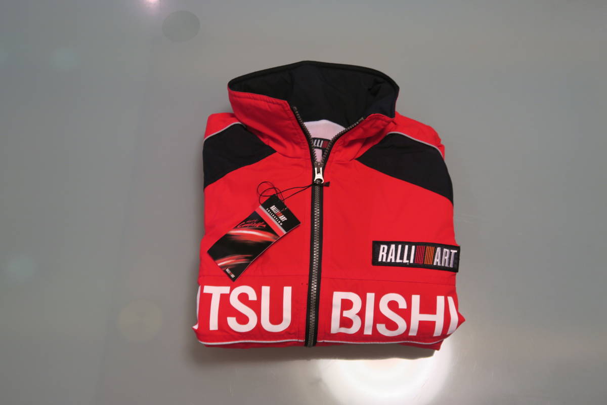新品★保管品★三菱ラリーアート　ナイロンジャケット　★WRC・ランサーエボリューション★定価9，800円