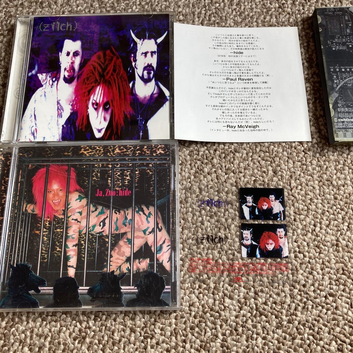 ステッカー付】hide(ヒデ) JAzoo zilch 321 ヤズー ジルチ X JAPAN