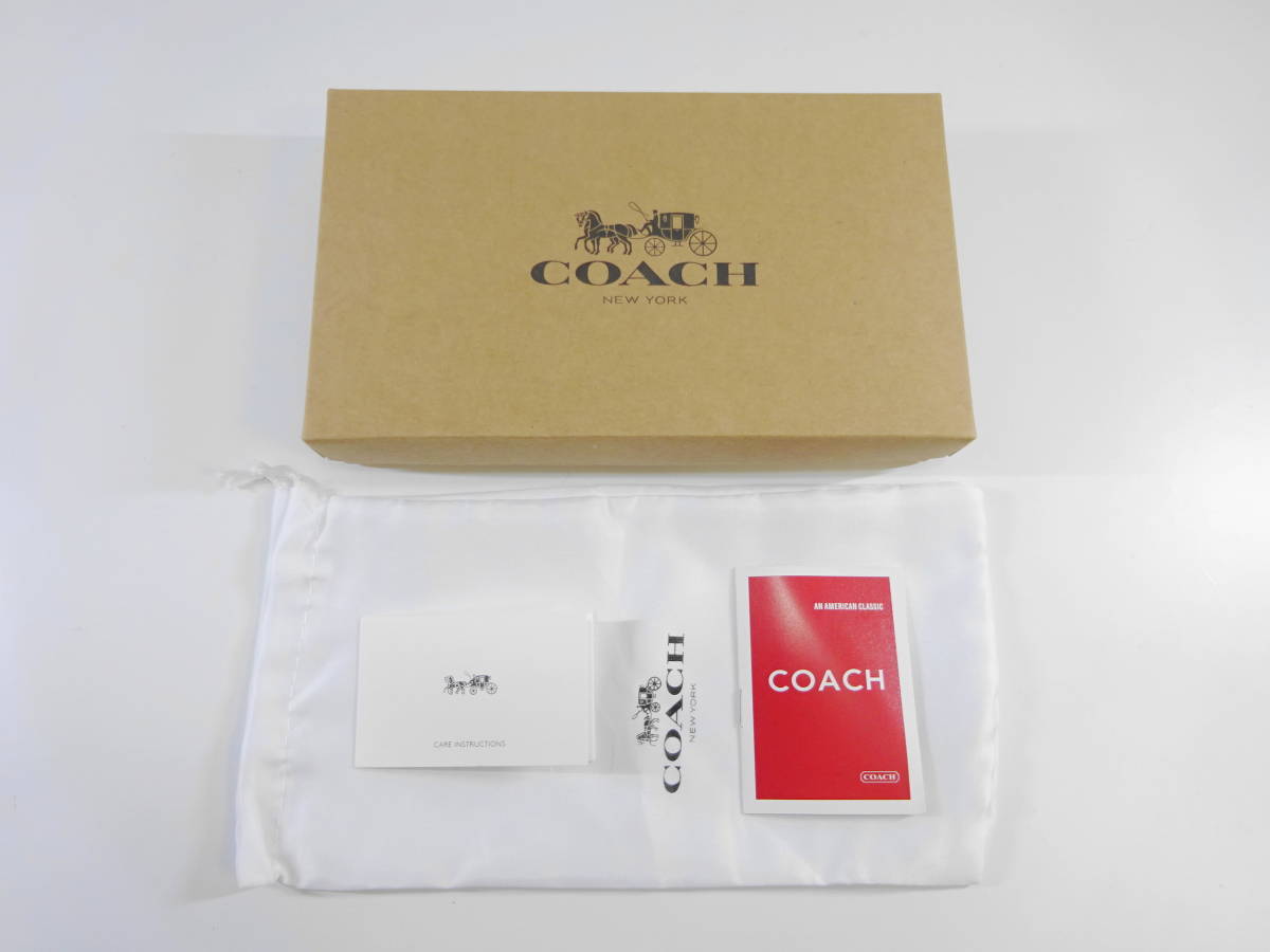 未使用 （12） コーチ coach ラウンドファスナー ジッピーウォレット 