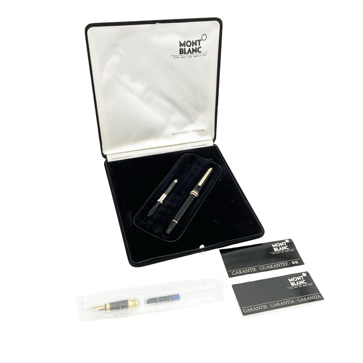 ■ 1円～ ■ モンブラン MONTBLANC ■ マイスターシュテュック クラシック 万年筆 ブラック ゴールド ■ プレシャス レジン ■ 14K Au 585