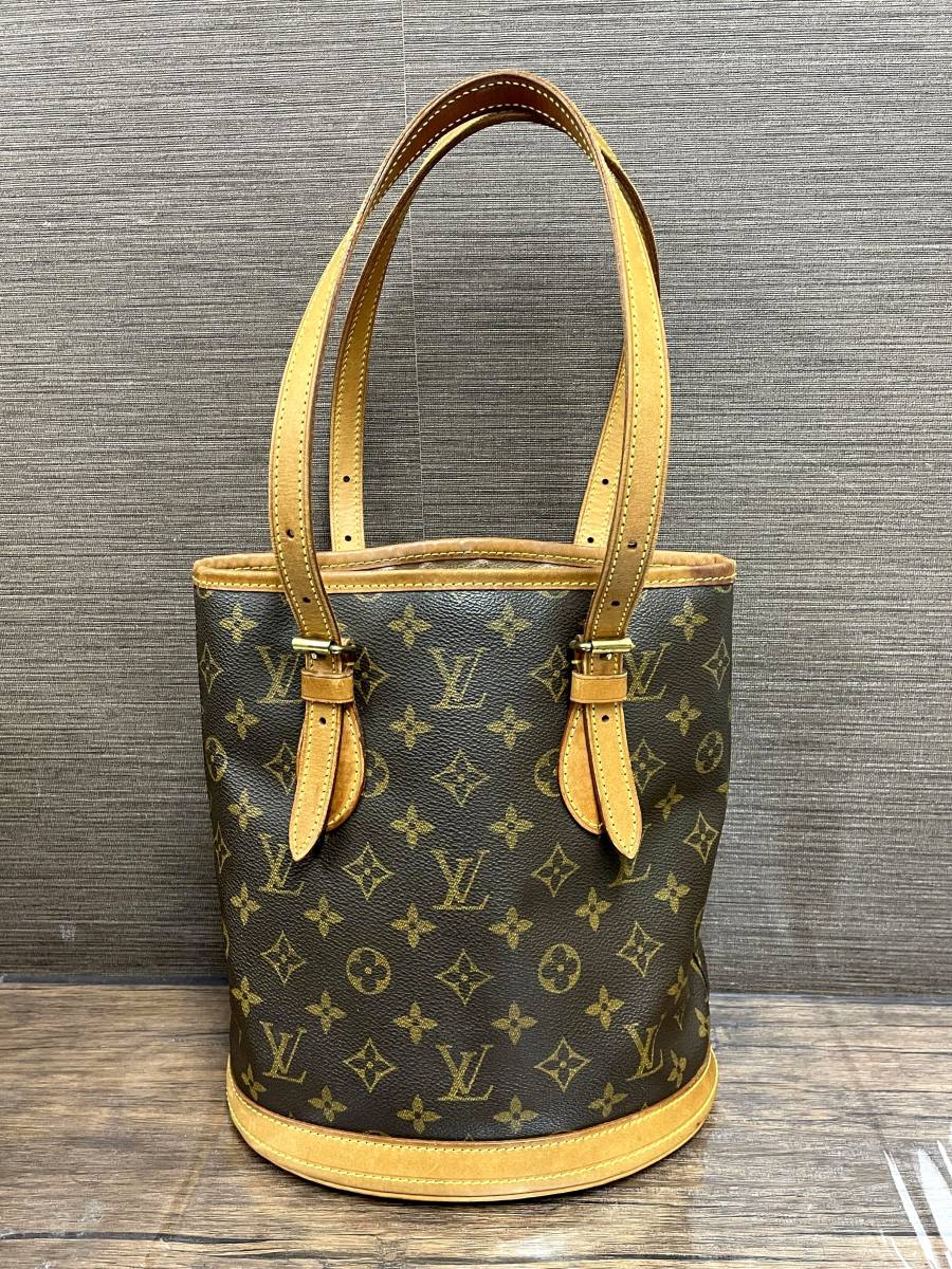 LOUIS VUITTON ルイヴィトン モノグラム トートバッグ バケットPM 