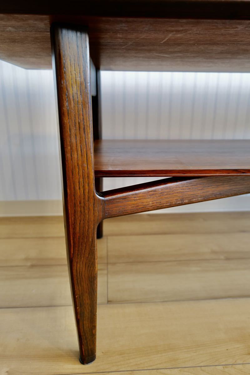 北欧 ヴィンテージ ローズウッド テーブル SKIVE MOBELFABRIK / Soborg mobler_4