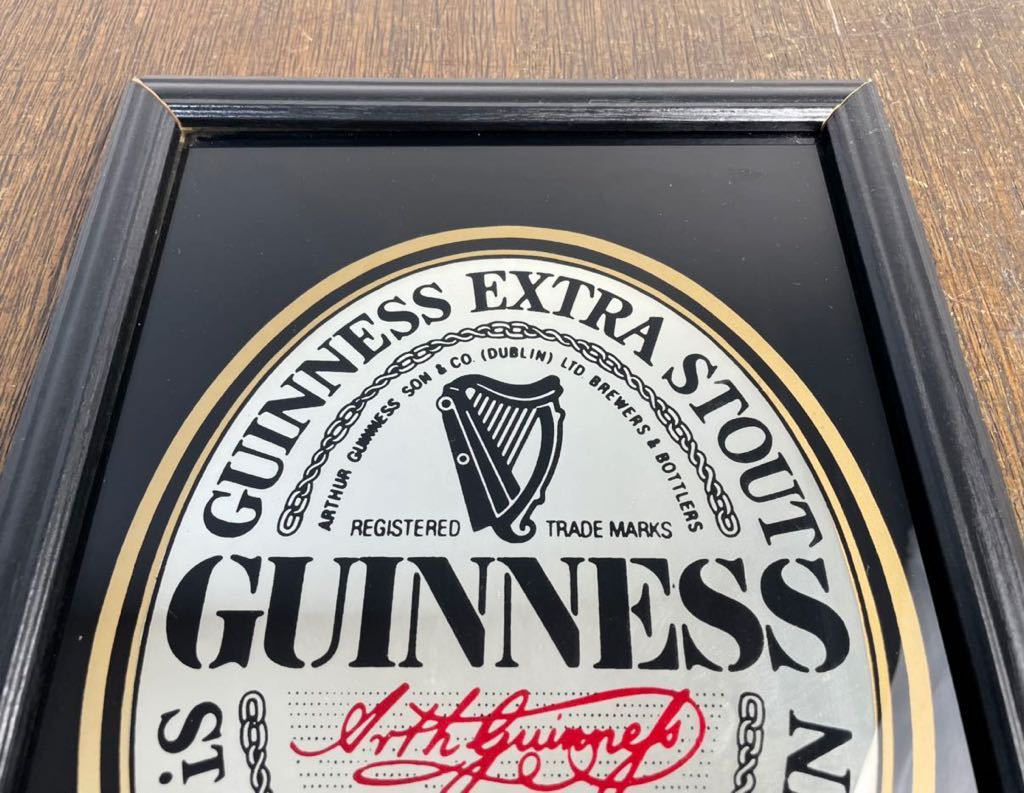 Guinness ビール ギネス ネオン パブミラー サイン 看板 照明 ライト