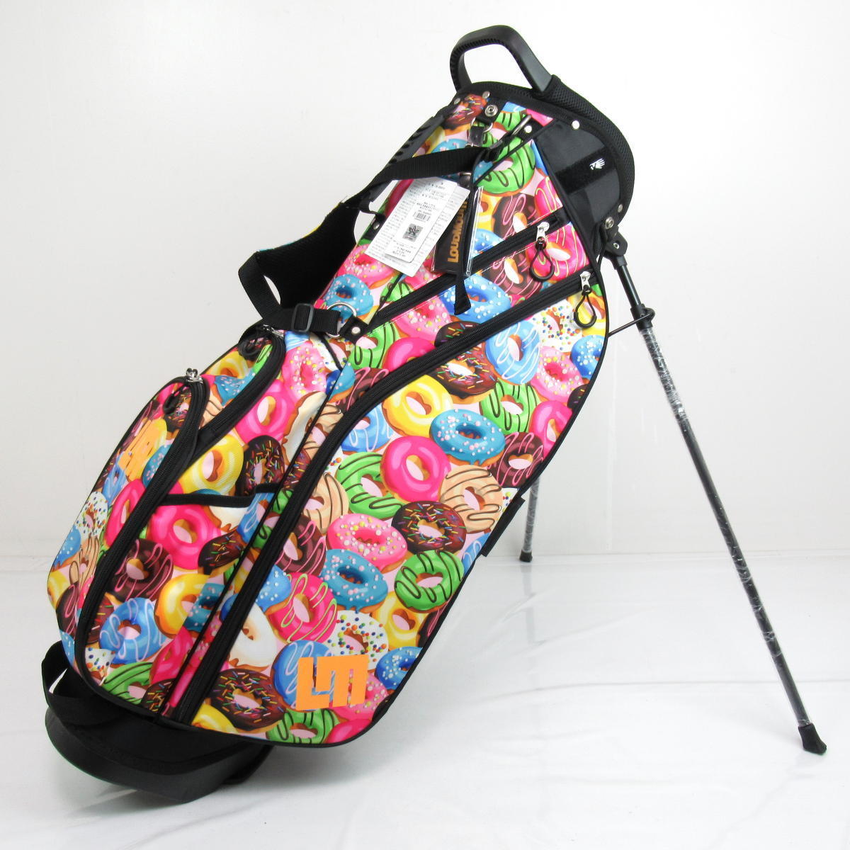 1円★限定特注カラー★LOUDMOUTH ラウドマウス LM-CB0010 スタンド キャディバッグ 8.5型 Doughnuts（094）★ドーナツ柄★