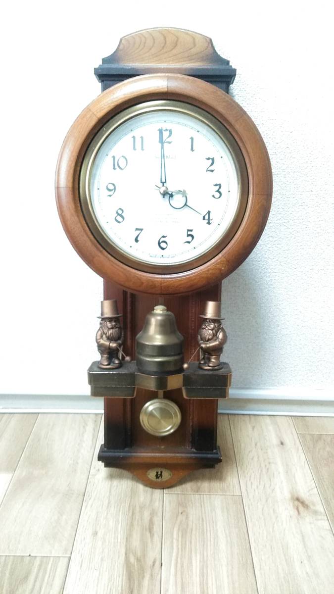 1円～】Small World/スモールワールド リズム時計 柱時計 クォーツ