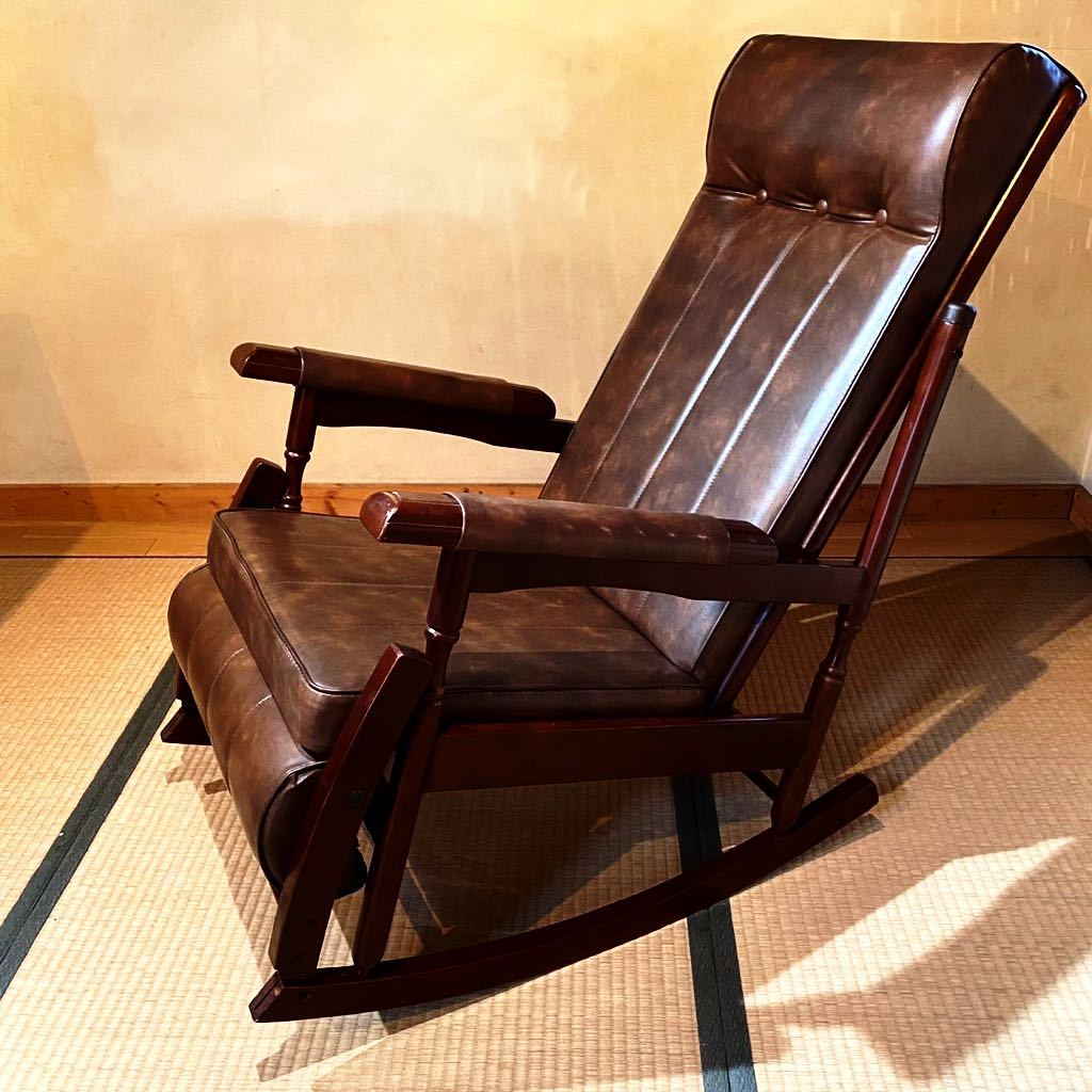 TOYO FURNITURE ヴィンテージ アンティーク レトロ チェア 家具 ロッキングチェア 東洋ファニチャー 家具 揺り椅子 椅子 レトロ | 公式