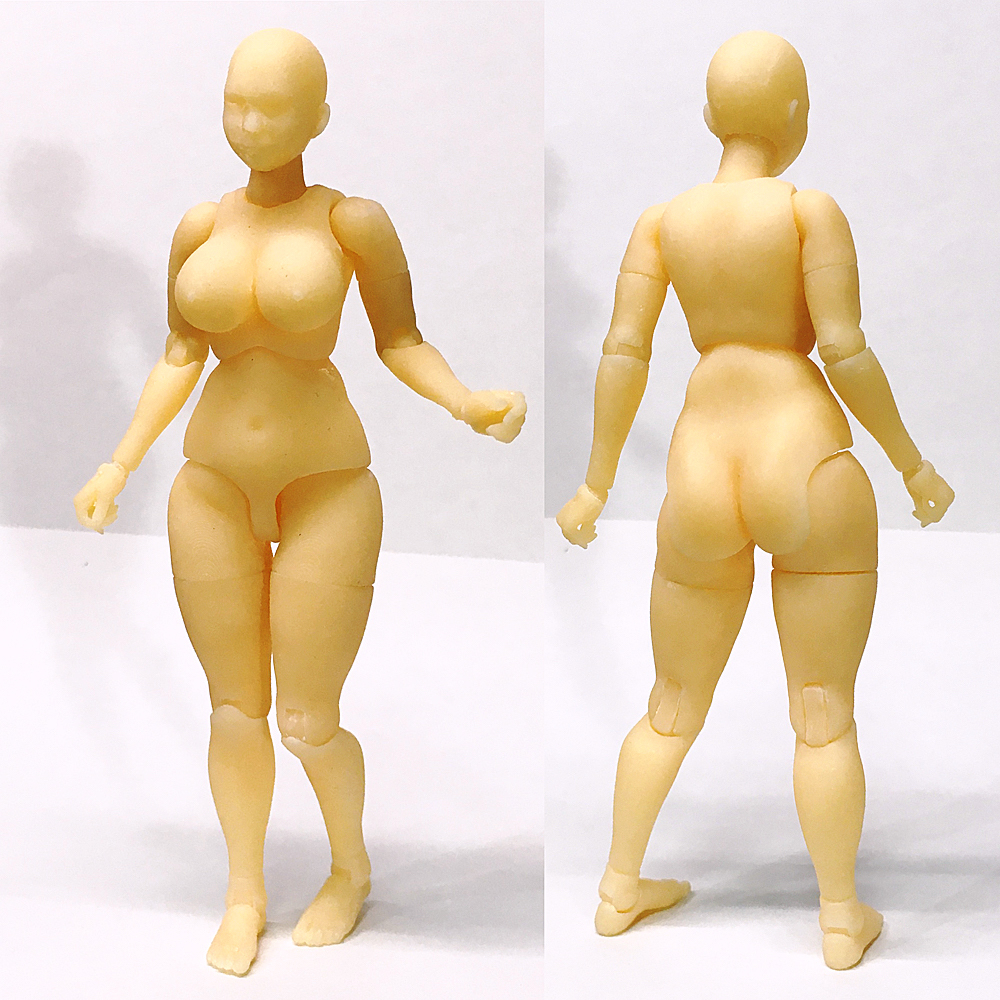 ちょいポチャ子さん リアルタイプ フィギュア 素体 1/12(137mm