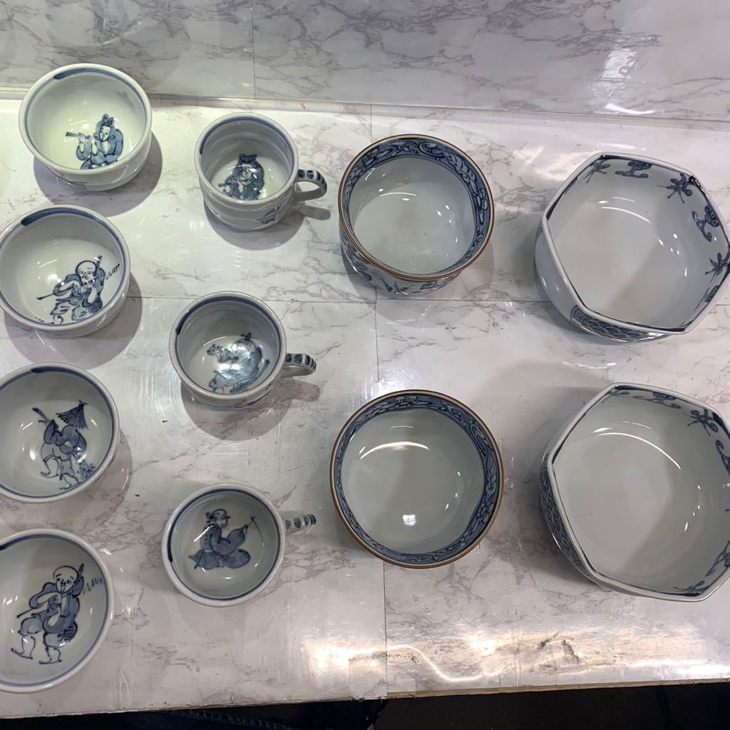 清水焼 瑞昭窯 名匠 二代目 大野瑞昭作 羅漢上人皿 3枚 清水焼 瑞昭窯