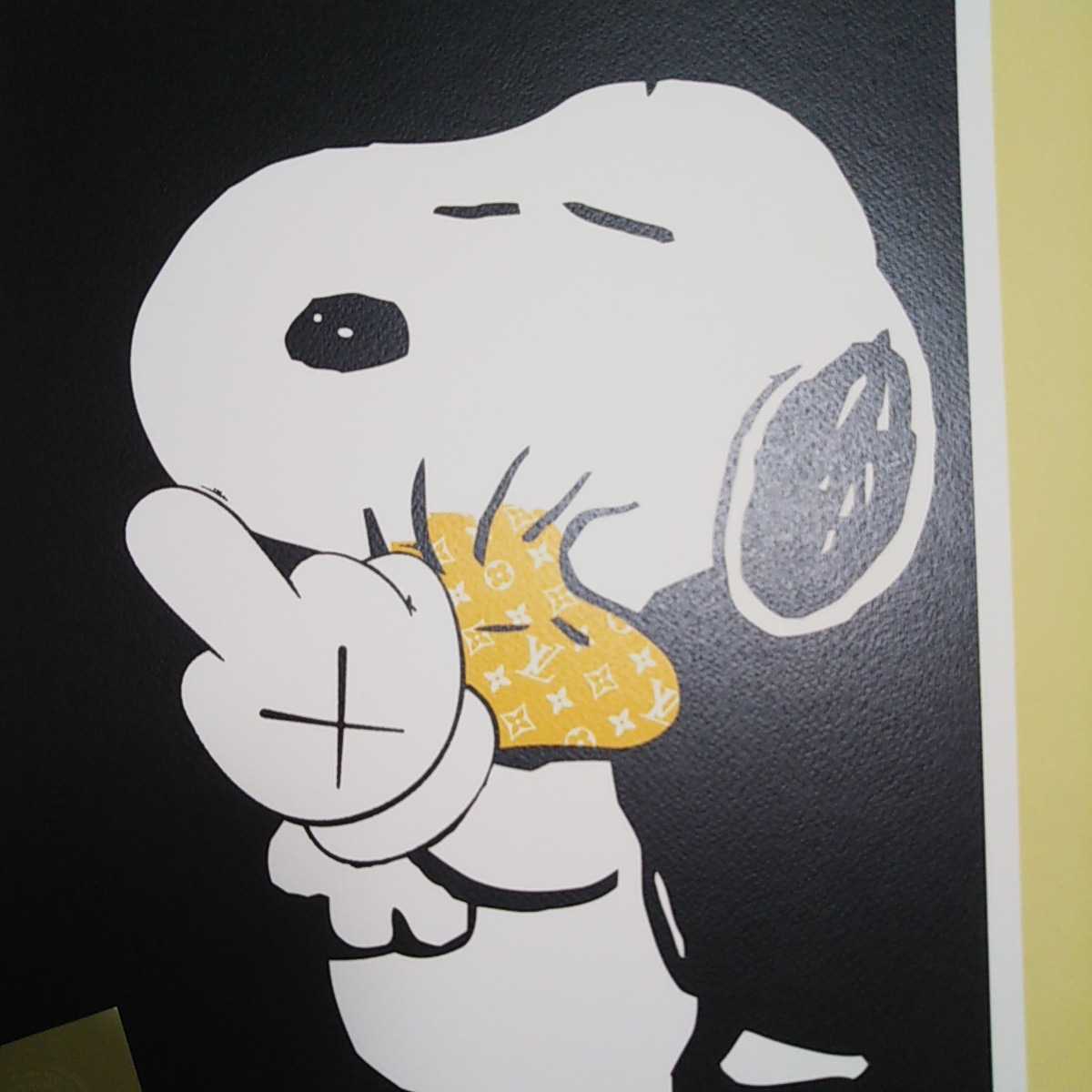 DEATH NYC 世界限定100枚 アートポスター スヌーピー SNOOPY カウズ