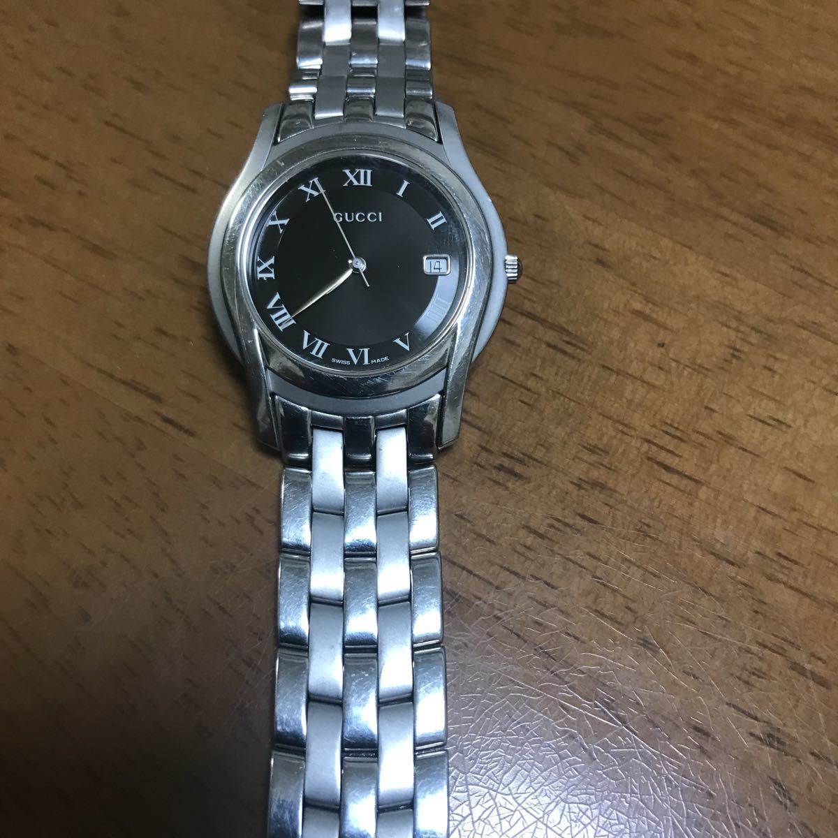 GUCCI グッチ クオーツ時計 5500M 動作品 ベルト駄目 現状渡し 