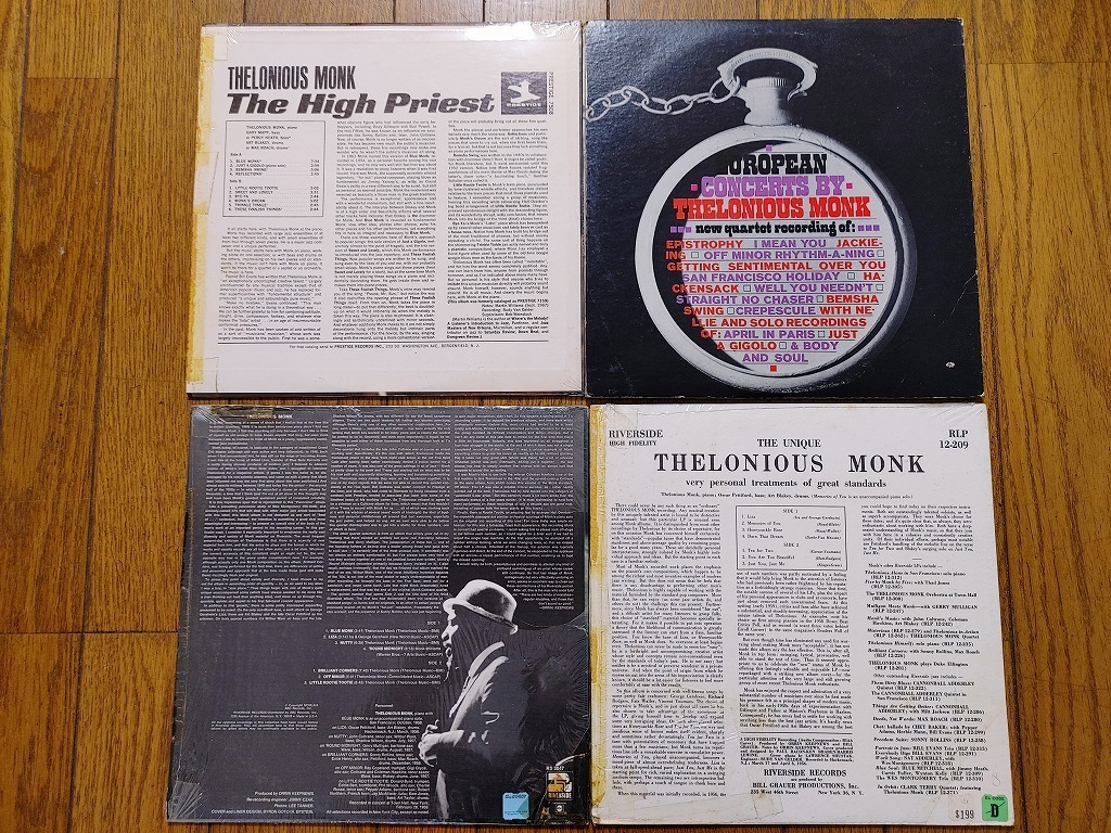 L12/海外盤 セロニアス・モンク LP 4点セット/HIGH PRIEST/PANORAMA