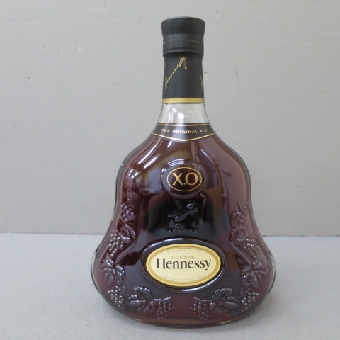 1A63☆ヘネシー XO クリアボトル 黒キャップ 700ml 40% -1 6/11☆A