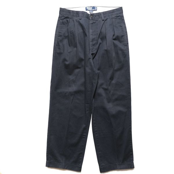 90s □ POLO ポロ ラルフローレン 2タック コットン チノ