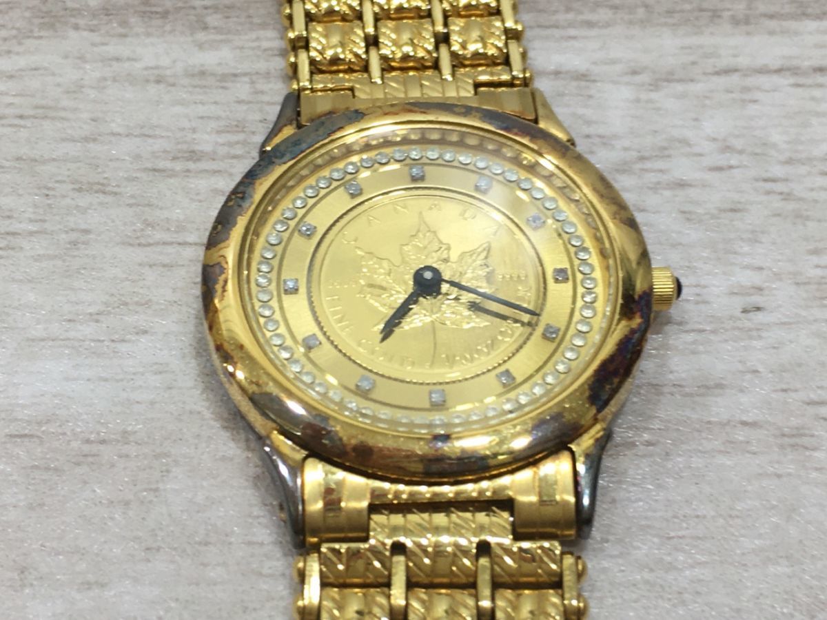 送料198円 不動 ELGIN エルジン FK-368-C クォーツ メンズ腕時計 SV925 