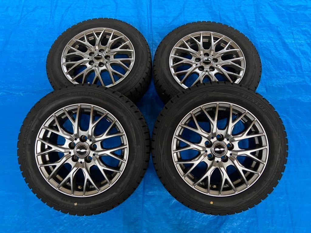 185/60R15○ダンロップWINTER MAXX WM01○社外アルミスタッドレス