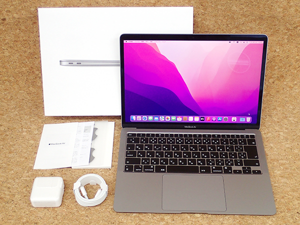 中古 超美品】MacBook Air MGN63J/A [13.3インチ Late 2020 M1チップ 8