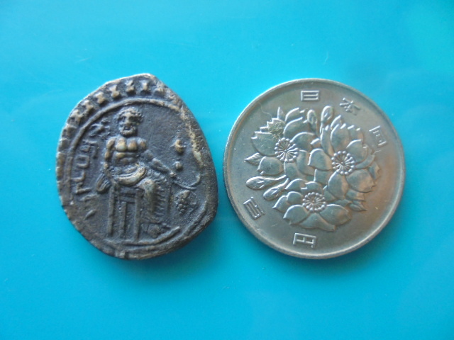 古代ギリシャ 古代ギリシャ銀貨 BC4世紀 本物 アレキサンドリア BC