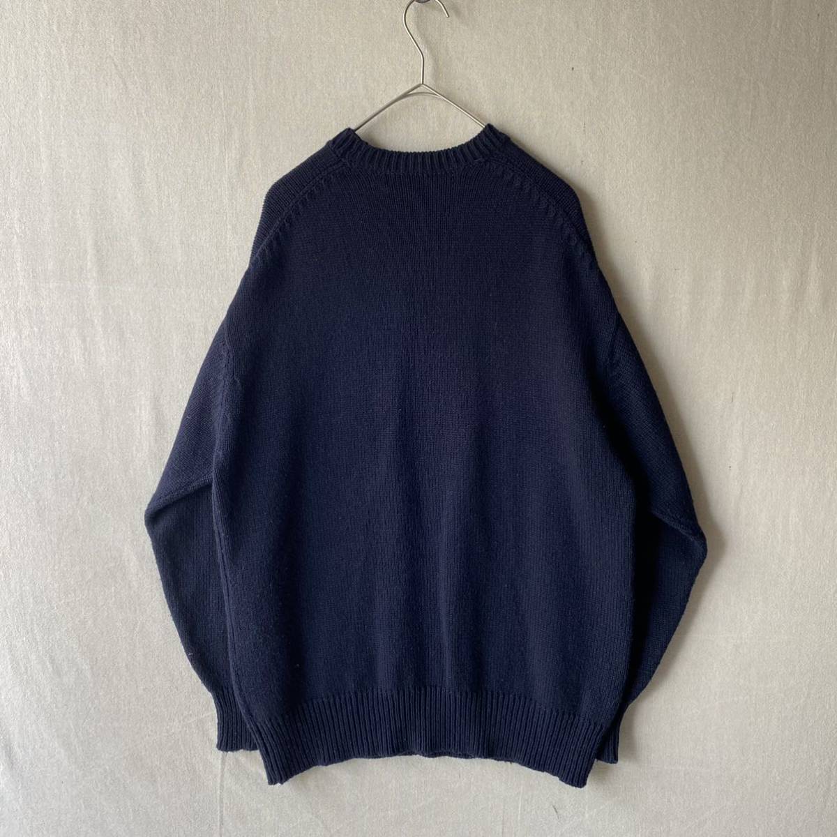 80s COMME des GARCONS HOMME Vネック ニットセーター / オーバー