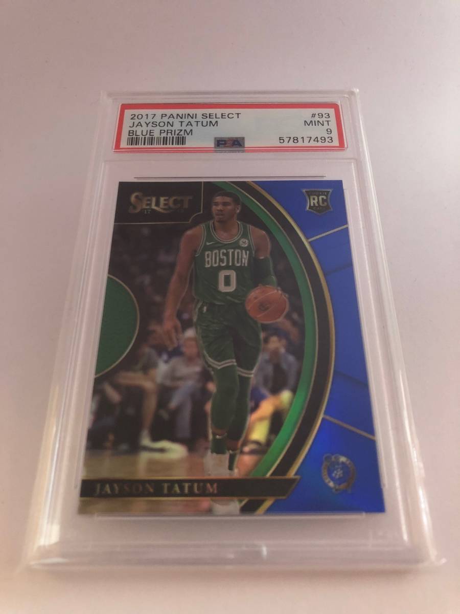 2017 Panini Select Jayson Tatum Blue Prizm RC PSA 9 285/299