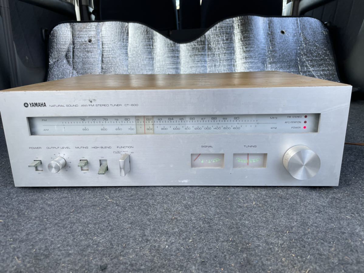 CT-600 YAMAHA - FMステレオ⁄AMチューナー 動作品 レトロ Stereo Tuner