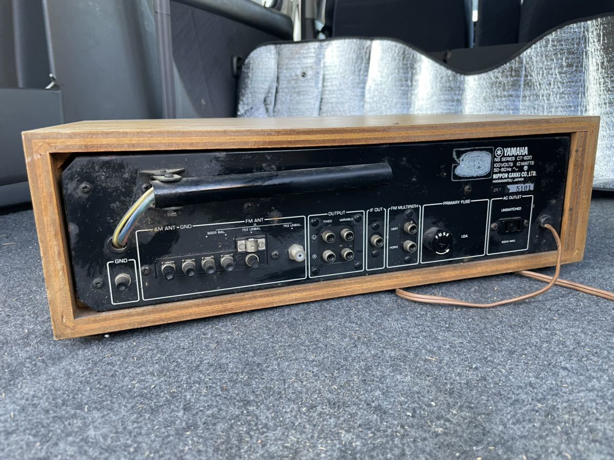 CT-600 YAMAHA - FMステレオ⁄AMチューナー 動作品 レトロ Stereo Tuner