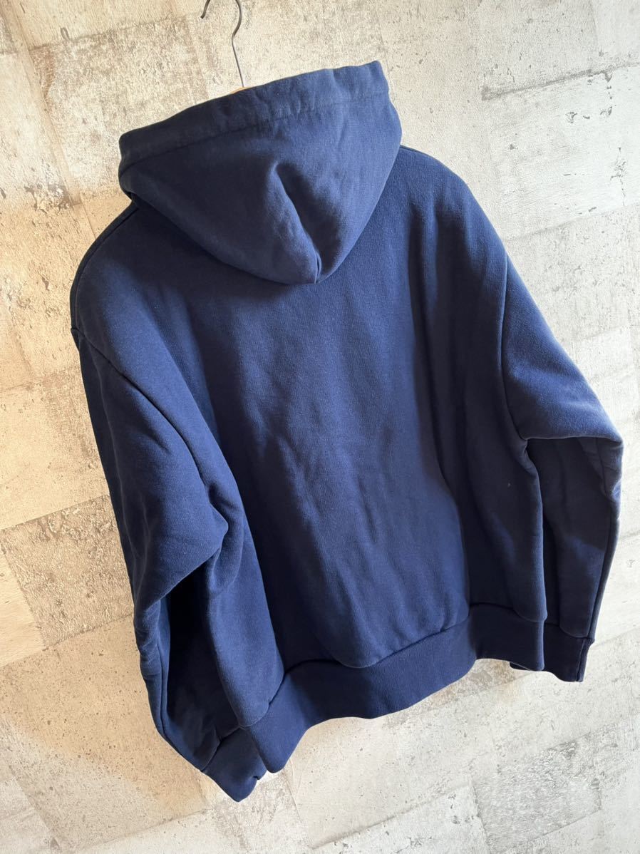 90s USA製 CAMBER ZIP-UP SWEAT PARKA NAVY キャンバー ダブルフェイス 