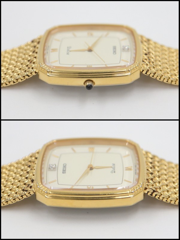 ☆【SEIKO Dolce】セイコー 腕時計 5E31-5A90 ゴールド ホワイト文字盤 