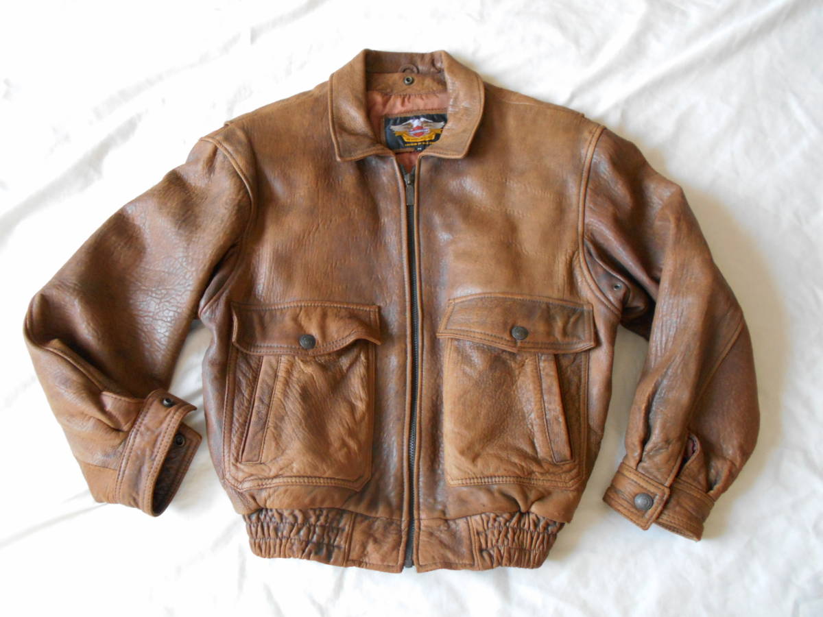 ハーレーダヴィッドソン Harley Davidson レザージャケットM 80