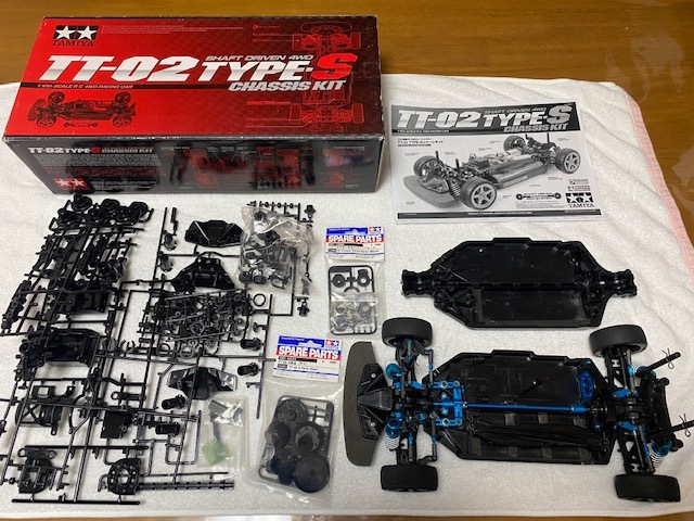 中古 タミヤ TT-02 TYPE-S オプション付き TYPE-S とんがり TT-02